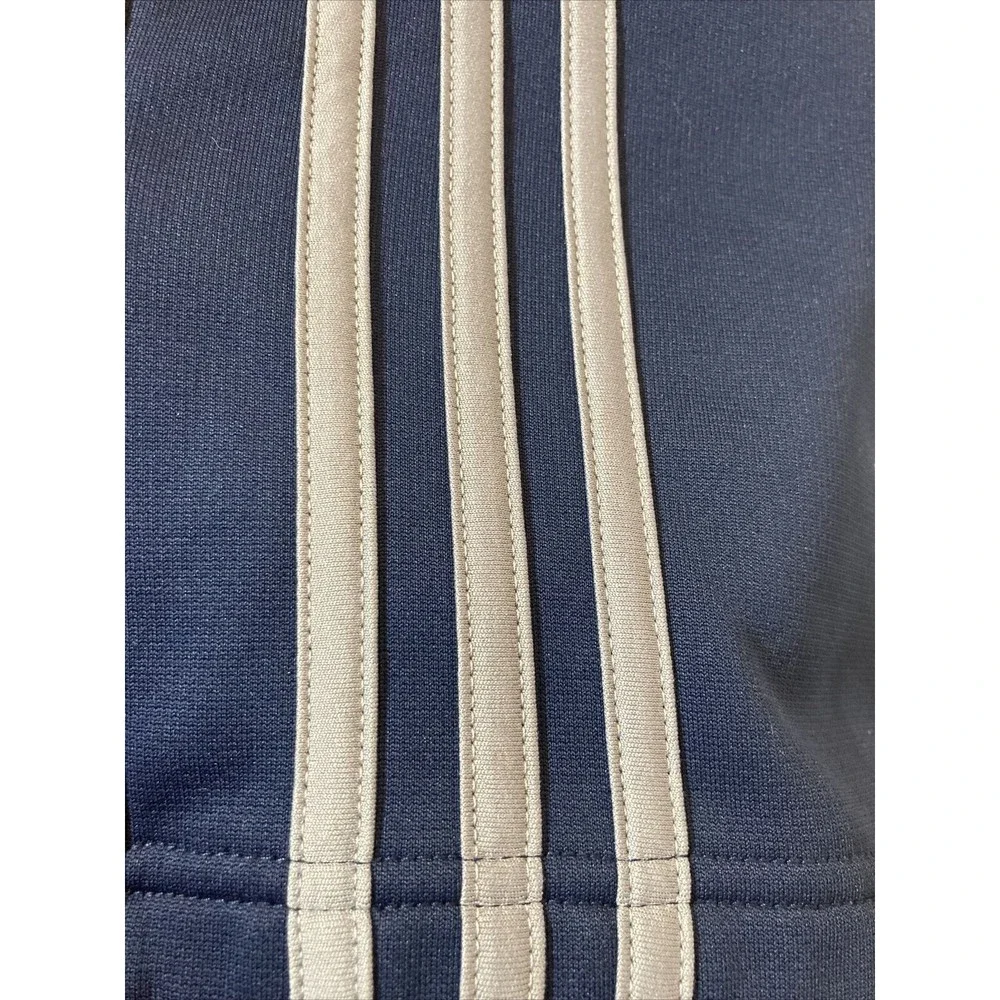 ADIDAS Active Pant 3 Stripes Blue With Grey Stripes Size Medium